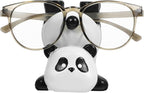 Garneck Resin Animal Glasses Holder Panda Eyeglass Stand for Sunglasses Display Figurine Decor for Home and Desk Secure Eyewear Organizer for Panda Lovers