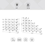 SONGMICS Shoe Rack with 16 Cubes, Interlocking Plastic Shoe Organizer, DIY Storage Cabinet for Closet Entryway Bedroom Garage, Space Saving Design, 12 x 35.1 x 27.2 Inches, Transparent ULPC445W02