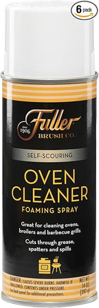 Fuller Brush Self-Scouring Oven Cleaner - Spray On Heavy Duty Cleaner for Ovens Broilers and Barbecue Grills Efficiently Cuts Through Grease Grime Spills and Splatters with Minimal Scrubbing
