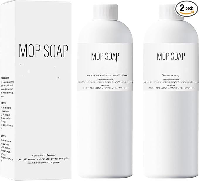 Brazilian Waves Mop Soap, Luxury Natural Scented Multi Purpose Cleaner, Hardwood Floor Mop Soap for Floor Cleaning