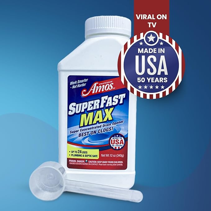 Professor Amos SuperFast MAX Super Concentrated Drain Powder