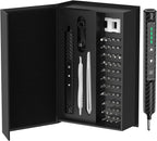 56 in 1 Precision Mini Electric Screwdriver Set, Cordless & Rechargeable Kit with 52 S2 Magnetic Bits for Electronics Repair, Phone, Laptop, Glasses, PC Building