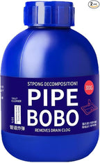 Heavy-Duty Pipe Declogger & Deodorizer, Professional Strength Pipe Dredging Formula, Fast-Acting Sink/Toilet/Kitchen Drain Opener, Powerful Unclogging, Clog Remover, Shower, Tub, Compatible (2)