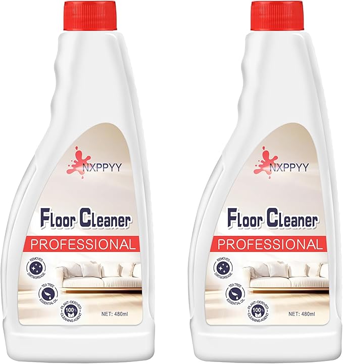 Floor Cleaning Solution Compatible with Roborock Q5/Q7/Q8/S7/S8/Qrevo Series, All Robot Vacuums & Wet Dry Vacuum, Floor Cleaner for Mopping, 2 Bottle Floor Cleaner Refill