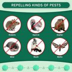 Rodent Mouse Repellent 14 Pieces, Peppermint Oil Moth Balls for Mice Rats Deterrent, Natural Pest Control Pouches for Chipmunks, Squirrels, Safe for Humans & Pets, Skunks, Indoor and Outdoor Use