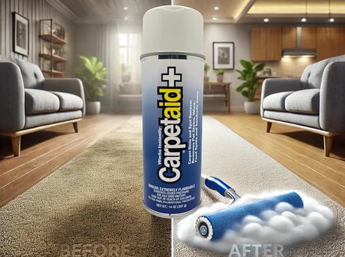 Professional Carpet Spot & Stain Remover – Removes Pet Stains, Coffee, Grease, Ink, & More – pH-Balanced Formula – 14 oz Can (1)