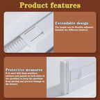 8 Pcs Drawer Dividers for Clothes, 3.15" High 11.34"-19.69" Adjustable Expandable Dresser Drawer Organizer, Clear Plastic Separators for Dresser, Baby Clothing (8, clear)