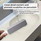 Pumice Stone for Toilet Cleaning, Pumice Cleaning Stone with Handle, Toilet Cleaner, Pumice Stone, Toilet Wand, Toilet Bowl Cleaner Brush, Toilet Brush (2PCS Gray)