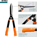 TANG Sunshades Loppers Garden Tool, 3PCS Combo Gardening Tools Set with Lopper, Hedge Shears, Pruner Shears; Tree Trimmer Branch Cutter for Yard Lawn Garden, Hedge Clippers Gifts