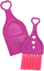 Pink Mini Dustpan with Brush - Set of 2