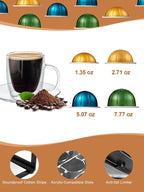 Sedegn Coffee Pod Holder Drawer Organizer Capsules Storage Organizer with Sliding Drawer Compatible For Pods, Holds up to 56 Small or 28 Big Pods Black