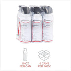 Innovera Compressed Air Duster Cleaner, 10 oz Can, 6/Pack