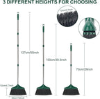 Broom Outdoor Indoor Commercial Broom with 50 inches Long Handle,Perfect for Home Courtyard Garage Kitchen Office Lobby Room Floor(Black)