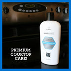 TriNova Premium Cooktop Cleaner and Scrubbing Pads. Best Cleaning Kit for Smooth Top Ranges & Stoves of Glass, Ceramic. Non-Abrasive and Scratch Free scouring sponges with Cream Formula 12oz.