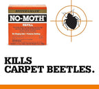 NO Moth Closet Hanger Refills - Kills Clothes Moths, Carpet Beetles, Eggs & Larvae (2 Moth Cakes, Pack of 6)