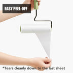 Extra Sticky Large Surface Lint Roller, 6.3'' Giant Lint Roller for Pet Hair, 270 Sheets/ 3 Refills, Long Handle Lint Remover for Clothes, Furniture, Dog & Cat Hair Remover (720 Sheets)