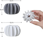 16 PCS Silicone Steamer Dryer Balls Washer Balls,Reusable Laundry Balls, (8 White+8 Gray)