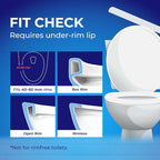 Toilet Bowl Cleaner Rim Hanger, 6 Count Automatic Bowl Toilet Cleaner, Cleans and Freshens Toilet Bowl, Ocean Scent - 7 Month