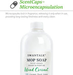 Mop Soap with Long Lasting Premium Perfume, 4X Concentrated Floor Cleaner, Multi Surface Solution for Hardwood, Tile, LVP, Laminate, Pet Friendly, 32 fl oz (Island Coconut)