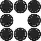 8pcs Wall Mounted Sunglass Holder - 180° Folding Eyewear Storage Organizer - Adhesive Glasses Holder for Home Office Car Driver Workshop Black