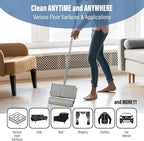 KN Flax Aegis Giant Pet & Home Lint Roller Pet Hair Large Lint Roller with Extendable Long Handle, 6.3” Width with 240 Adhesive Extra Sticky Sheets for Furniture Carpet Floor and Curtains