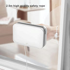 Magnetic Window Cleaner Double Sided, Large Handle Double Sided High Sturdy Plastic Window Cleaning Tool for 3 to 10mm Glasses Outside Window Cleaner Tool
