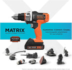 BLACK+DECKER 20V MAX MATRIX Drill, Power Tool Combo Kit, 6-Tool Set, Cordless Tool Set (BDCDMT1206KITC)