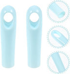 2pcs Dustpan Broom Handle Replacement Grip Covers 19mm Plastic Broom Pole Handle End Caps for Household Sweeping Tools Cleaning Accessories
