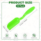 10-Pack Mini Gardening Shovel Spoons, Plastic Garden Soil Scoops for Cultivation Digging Transplanting/Flower Planting/Plant Succulent, Colorful Small Gardening Tools [Green]
