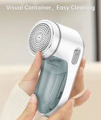 Rechargeable Fabric Shaver, Lint Remover, Electric Lint Shaver for Furniture & Clothes, Sweater Shaver & Pill Remover - Effivent, Effortlessly Remove Pilling, Lint, Fuzz from Woolen Coat, Gray