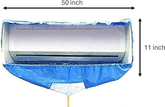 Mini Split Cleaning Kit with 3.78L No-Rinse Coil Cleaner, Sprayer, Odor Treatment Tab & Protective Bag - Removes Dirt & Grime for Heat Pump, AC, HVAC - Fits Units Up to 50 Inches