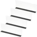PATIKIL 4 Pack Shelf Dividers for Closet Organization, 11.1x1.6x4 Acrylic Magnetic Closets Separator Kitchen Cabinet Shelves Under Bed Blocker for Bedroom Kitchen Office, Clear