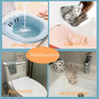 Reusable Toilet Paper Towels 24 Count Roll,Washable Absorbent No Tear Bidet Towels Cotton Cloth,Zero Waste Cleaning Supplies for Bathroom(4 Colors Flower)