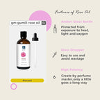 Rose Essential Oil, Home Fragrance Scent Oil for Diffuser, Skin, Hair, Candle, Soap, Dryer Balls, Laundry - 3.38 oz/100ml