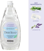 Ginger Lily Farms Botanicals Plant-Based Liquid Dish Soap, Concentrated Formula with Max Grease Cleaning Power, Cruelty-Free, Lavender Chamomile Scent, 24 Fl Oz