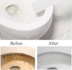 3 Pack Pumice Stone for Toilet Bowl Cleaning with Handle, Scouring Stick Remove Toilet Bowl Hard Water Rings, Calcium Buildup and Rust for Cleaning Toilet, Bathroom, Kitchen Sink, Grill (White)