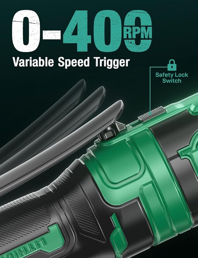 KIMO 20V Cordless Ratchet Wrench 1/2" Set, 74 Ft-lbs 400 RPM Electric Ratchet Wrench, Battery Powered Ratchet with 7 Sockets, 3" Extension Bar, 3/8" Adapter, 2-Pack Lithium-Ion Batteries, Fast Charger