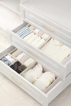 Fordonral 12 Pack Drawer Organizer Clothes, Foldable Fabric Dresser Organizer Closet Organizers and Storage Box for Underwear,Folded Clothes,Baby Clothing,Socks,Bra,Towels,Ties(12 Pack,Pink)