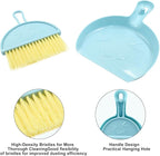 Hitefu Small Broom and Dustpan Set, Mini Dust Pans and Brush Set, Broom with Dustpan Combo Set for Home Cleaning, Sofa, Kitchen, Table, Countertops, Storage Shelves & Pets Area(3 Colors)