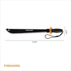 Fiskars Machete Saw, Gifts for Dad, Tempered Steel Blade and Lanyard, 18", Black