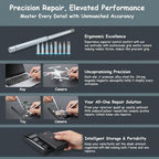 25 in 1 Small Precision Screwdriver Set with 24 Magnetic Bits, Professional Magnetic Mini Repair Tool Kit for Phone, Phone, Laptop, Glasses, PC Building