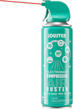 iDuster Compressed Air Duster for Keyboard - 10oz Canned Air for Electronics, 12 Packs