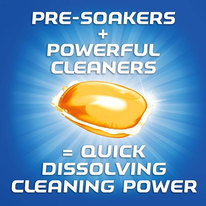 Finish Gelpacs Dishwasher Detergent Pods, Quick Dissolving Cleaning Power, Fights Grease & Dried-On Food, Easy-to-Use Pre-Measured Dishwasher Soap, Orange Scent, 84 Count