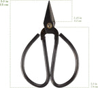 BambooMN 5.1" Heavy Duty Bonsai Forged Sharp Scissors - 10 Pieces