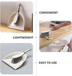 Toyvian Mini Desktop Broom and Dustpan Set, 2pcs Household Cleaning Accessory for Office and Home Use, Portable Handheld Whisk Broom with Dustpan for Keyboard and Sofa Cleaning