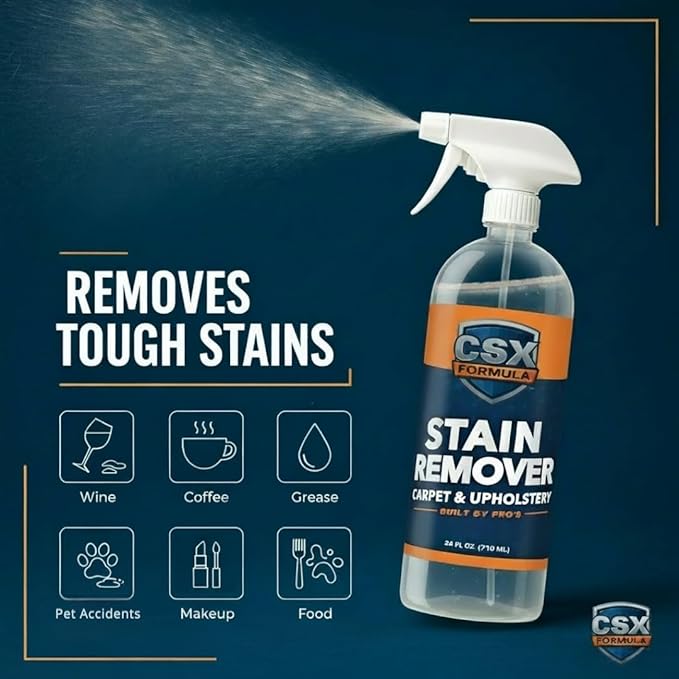 Stain Remover, Carpet Cleaner, 128 oz, Liquid, Citrus Fresh Scent, Biodegradable, Bleach Free
