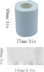 Toilet Paper, Facial Tissue, Napkin, Disposable Tissues for Bathroom, Home, Car, office, 10 Rollers, 4-Ply
