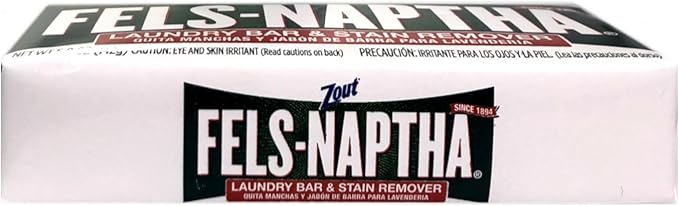 Fels Naptha Laundry Bar and Stain Remover, 5.5 Ounce - Pack of 3