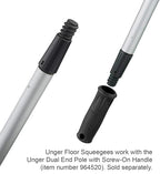 Unger Professional AquaDozer 36” Smooth Surface Curved Floor Squeegee, Flood Cleanup Scrubber for Concrete and Asphalt, Cleaning Tool with Curve Hood to Control and Easily Moves Water and Debris