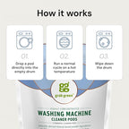 Grab Green Washing Machine Cleaner Pods - Fragrance Free, 5 Cleaning Pods